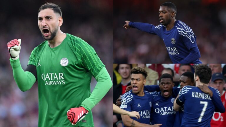 PSG player ratings vs Arsenal: Gigi Donnarumma and Ousmane Dembele heroics secure priceless first-leg lead as Joao Neves puts Declan Rice to shame in Champions League semi-final