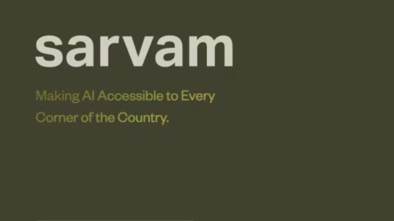 Centre selects start-up Sarvam to build country’s first homegrown AI model