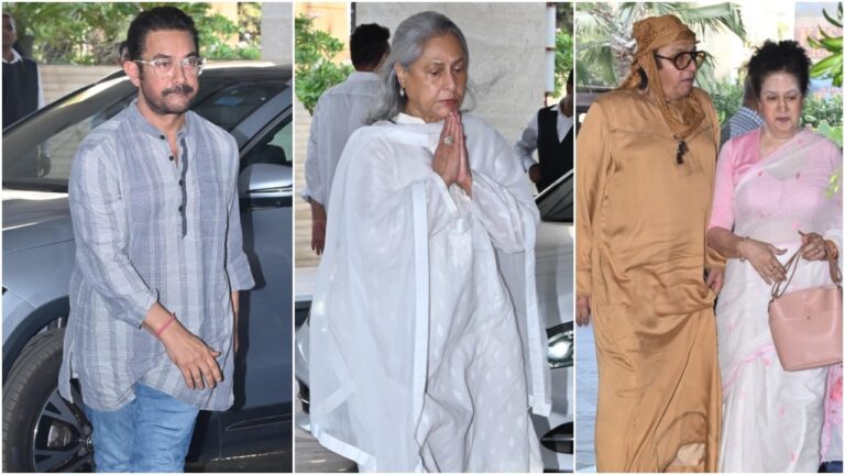 Aamir Khan, Jaya Bachchan, Ranjit and celebs attend Manoj Kumar’s prayer meet