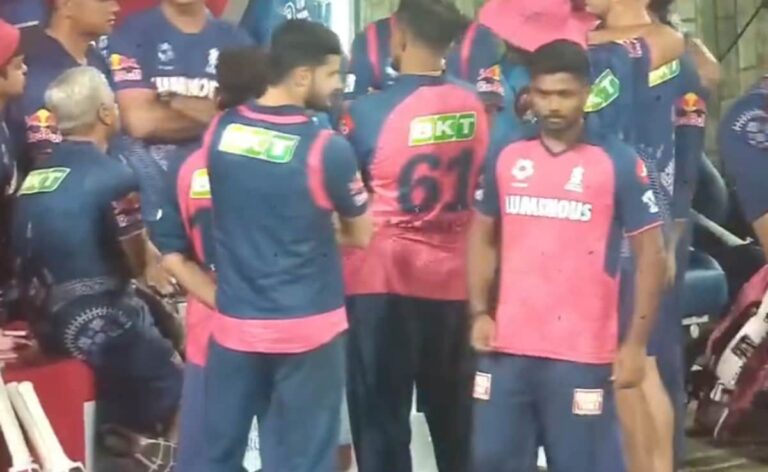 Sanju Samson, Rajasthan Royals Rift Rumour: Skipper Gives Rahul Dravid’s Team Huddle A Miss. Video