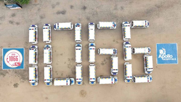 On World Emergency Medicine Day, Apollo Hospitals Launches ‘Fleet of Hope’ to Raise Awareness on 1066 Emergency Services