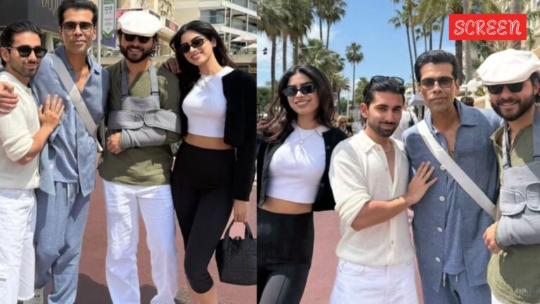 Janhvi Kapoor’s boyfriend Shikhar Pahariya joins Khushi Kapoor, Karan Johar and Ishaan Khatter at Cannes for Homebound premiere