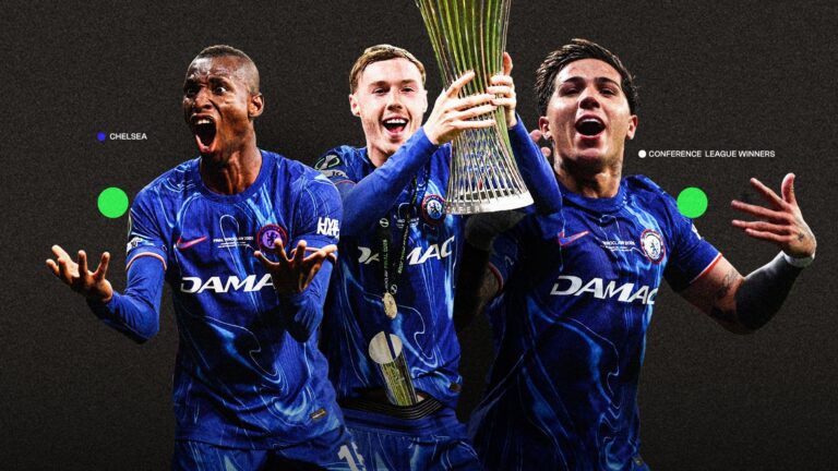Chelsea player ratings vs Real Betis: Too cold for the Conference League! Assist-king Cole Palmer leads Blues to comeback victory in final as Enzo Fernandez and Nicolas Jackson spark second-half goal