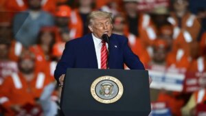 Trump tells US steelworkers he will double tariffs on foreign steel to 50 per cent
