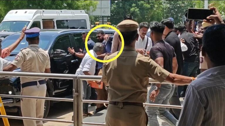 Actor Vijay’s security pointing gun at fan’s head airport visit sparks row
