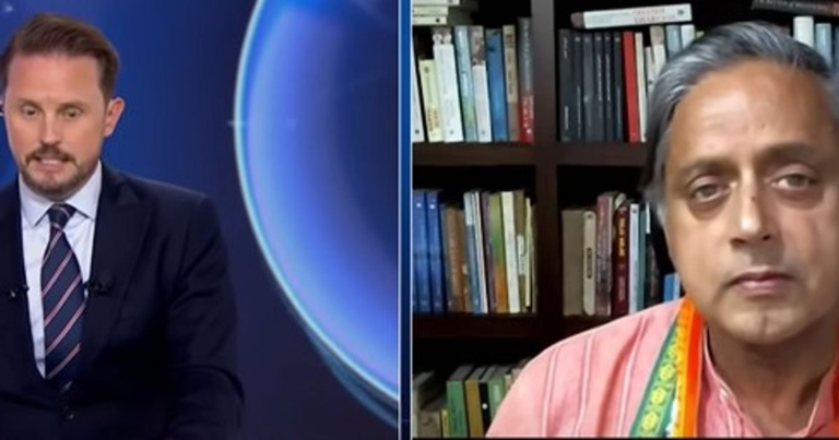 Shashi Tharoor Schools News Anchor on Pakistan’s Denial of Terrorism Links Amid Rising Tensions
