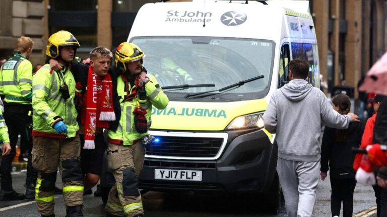 Shocking video emerges after car plows through celebrating Liverpool fans at trophy parade – WATCH