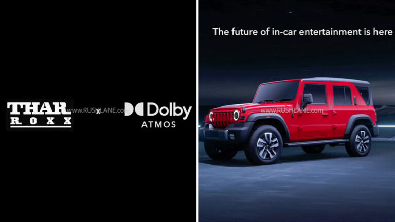 Mahindra Thar Roxx World’s 1st SUV 4-Channel Dolby Atmos Audio