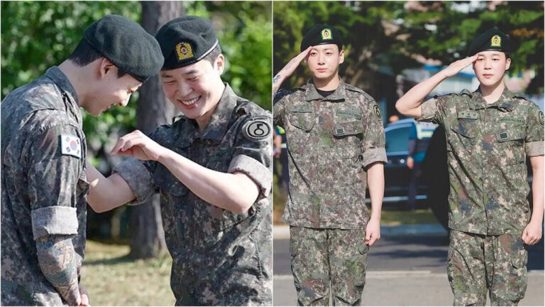 BTS’ Jungkook, Jimin Discharged From Military: Duo’s Shy Giggles Leave ARMYs In Happy Tears, Purple Hearts