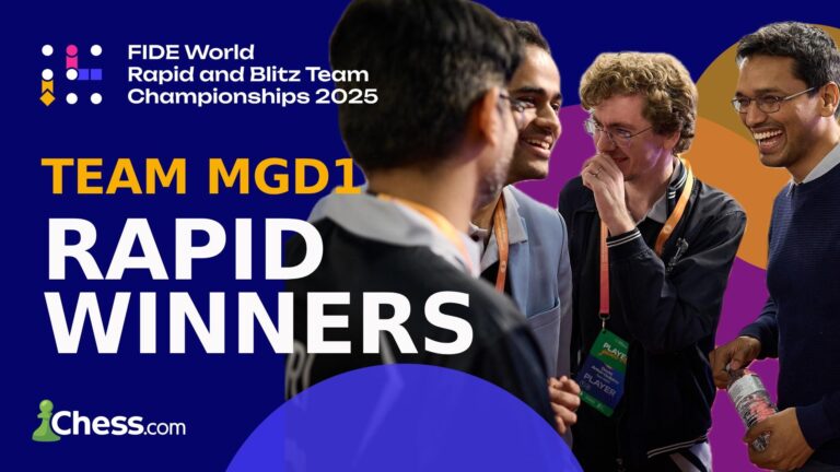 Arjun’s MGD1 Wins World Rapid Team Championship