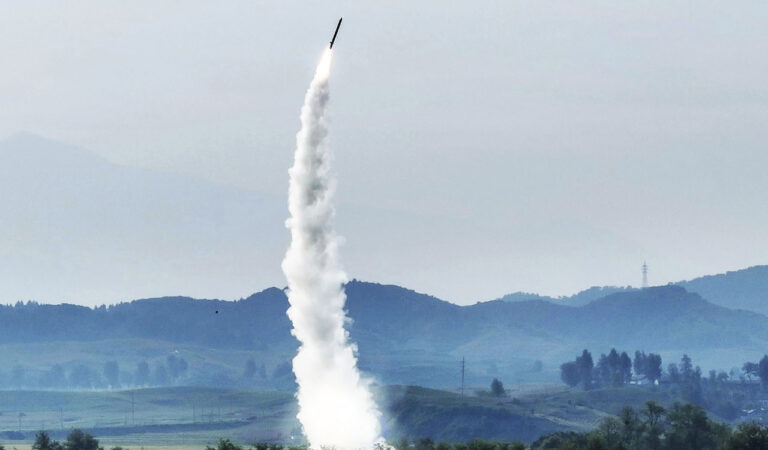 North Korea fires 10 rockets hours after US-South Korea-Japan air drill