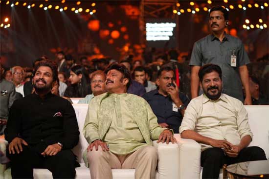CM Revanth Reddy Hugs Allu Arjun at Telangana Gaddar Film Awards: A Symbol of Reconciliation After Pushpa 2 Tragedy