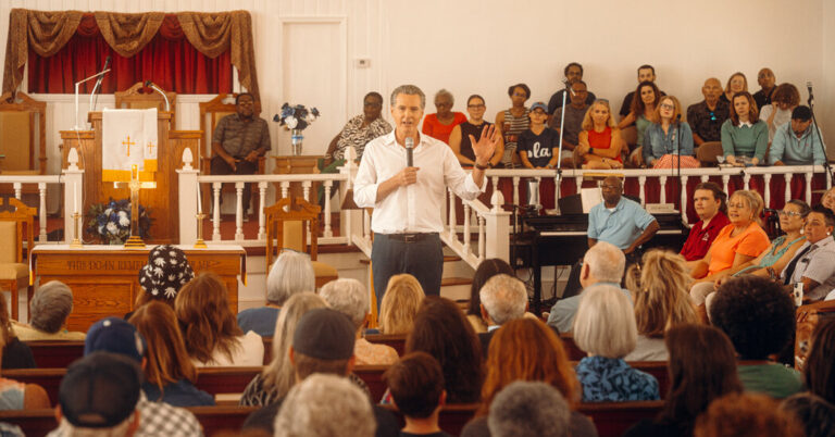 In South Carolina, Newsom Tests the Presidential Waters (Without Saying So)