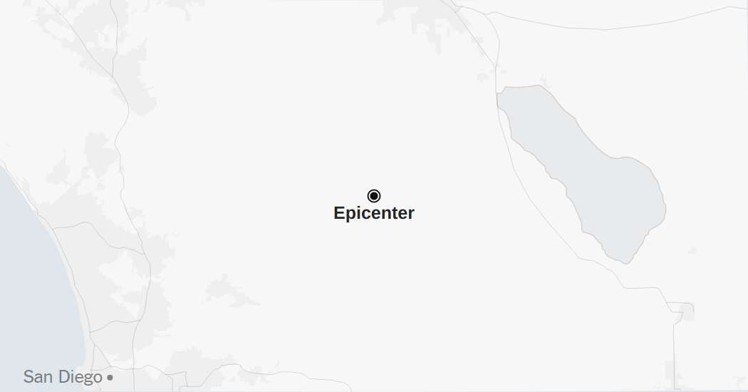 Map: 3.7-Magnitude Earthquake Strikes Southern California