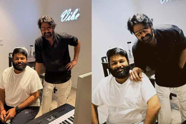 Pic Talk: Prabhas looks dashing in new pics shared by Thaman