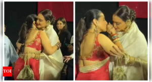 20 years of Parineeta: Vidya Balan and Rekha's warm hug and kiss steal the spotlight at the re-release event