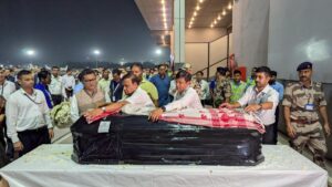 Singer Zubeen Garg’s mortal remains begin final journey home as thousands pour on streets for last glimpse