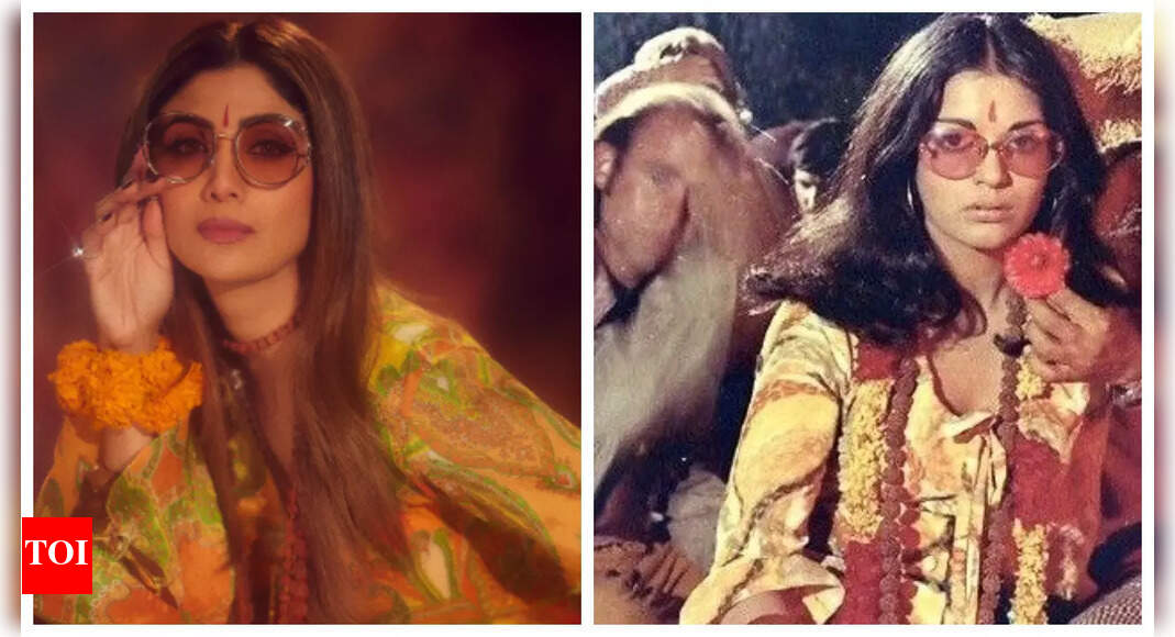 Shilpa Shetty pays homage to Zeenat Aman, recreates her Hare Rama Hare Krishna look: Farah Khan says 'loving this look'